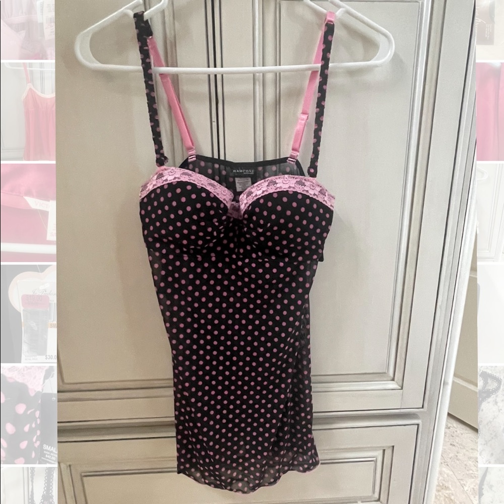 NWT size small Rampage Intimates Babydoll & thong set